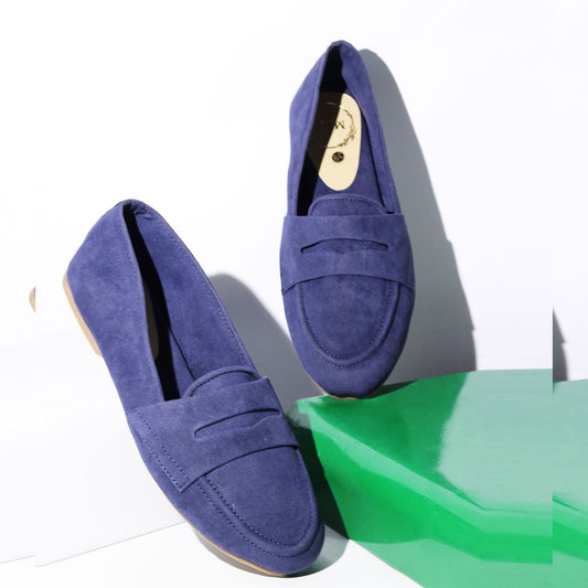 Nia Suede Loafer Deep Blue
