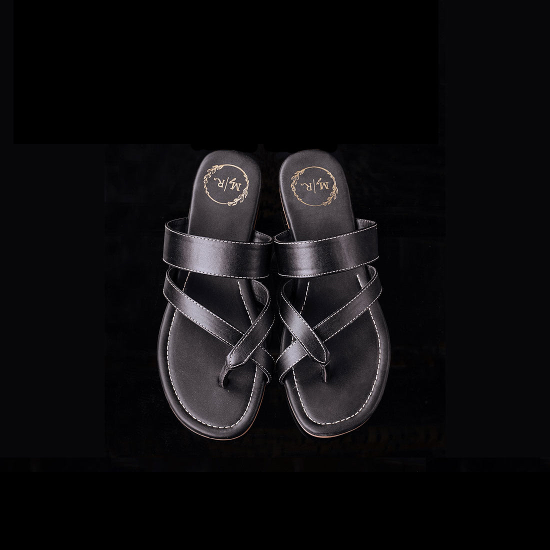 Black Toe Flats