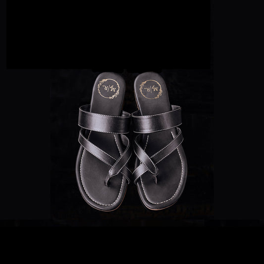 Black Toe Flats