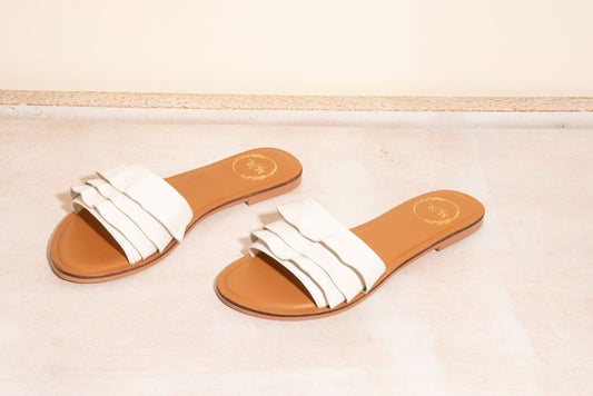 White Frill Slipper