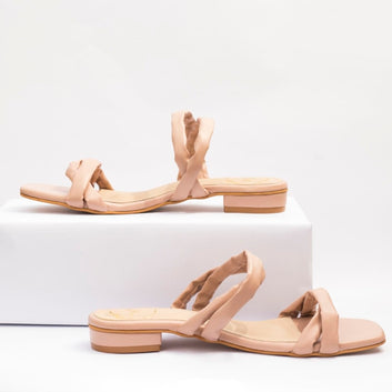 Nude Heel Martini Flats