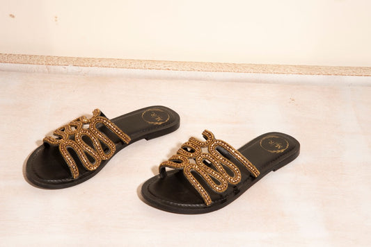 Golden Embellishment Flats