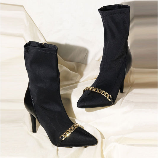 Chain Boot Black