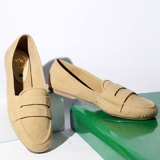 Nia Suede Loafer Beige