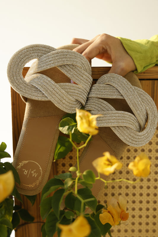 Drama Queen Slipper Beige