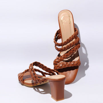 Zig Zag Tan Heel