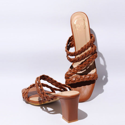 Zig Zag Tan Heel