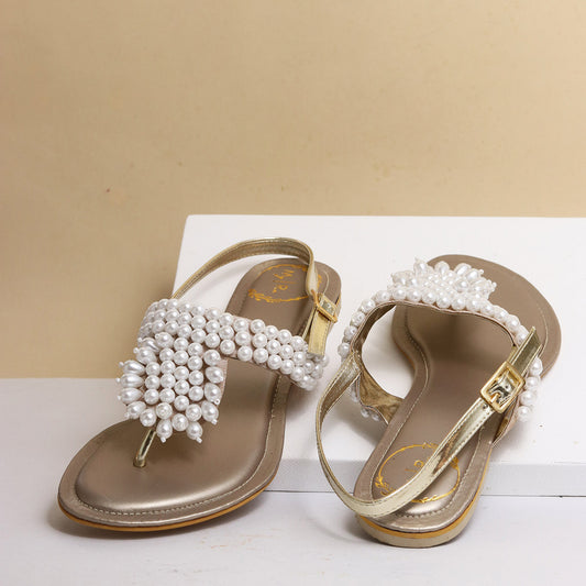 Pearl Sandal Golden
