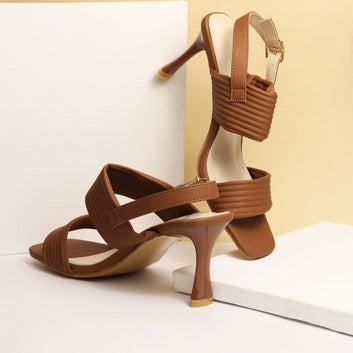 Twist Tan Heel With Back Strap