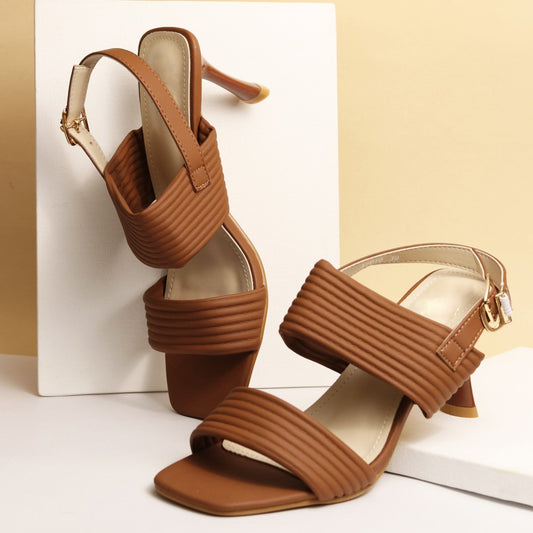 Twist Tan Heel With Back Strap