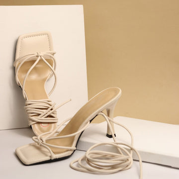 Gaia White Tie Up